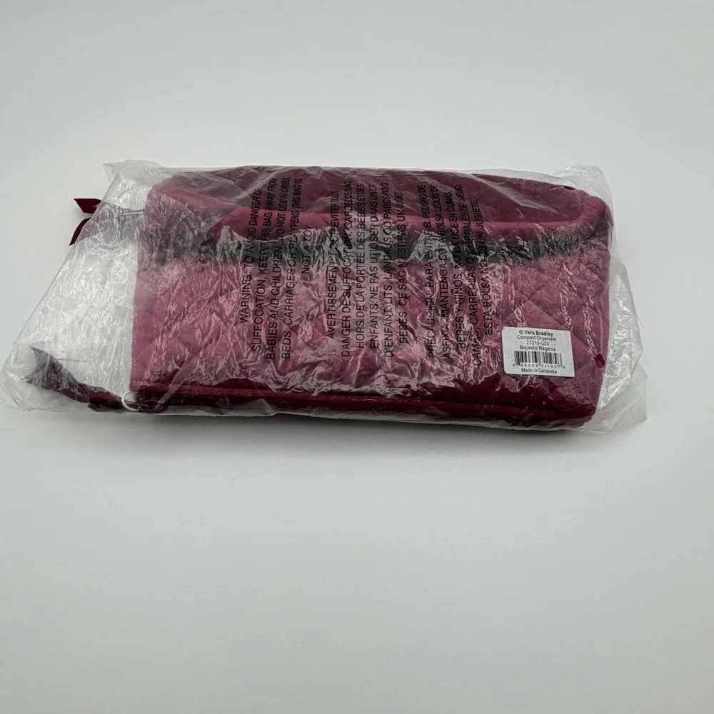 Vera Bradley Compact Organizer‎ Majestic Magenta NWT